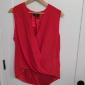 rag & bone Vibrant Hot Pink Sleeveless Blouse